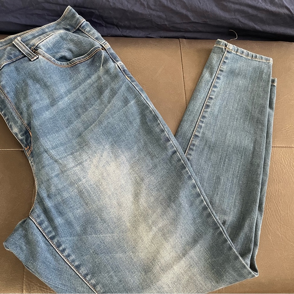 Wax Jean Light Blue Straight Leg Jeans